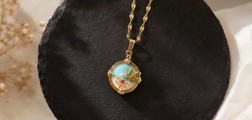 Van Gogh ciondolo fiore d’avorio