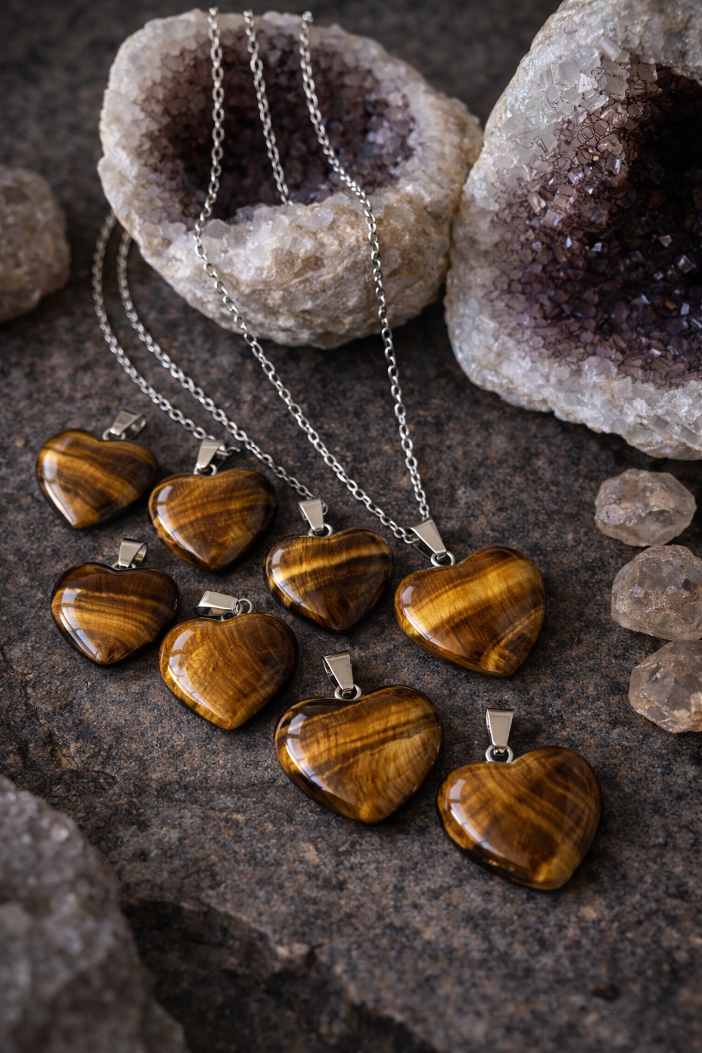 ✨ Tigris ✨

Ciondolo Cuore in Occhio di Tigre con Collana