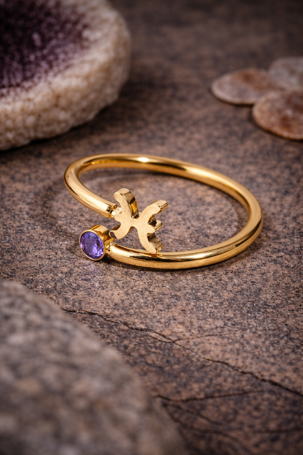 ANELLI ZODIACALI | ANELLI ACCIAIO INOX CON CRISTALLI | PIETRE NATURALI | ANELLO SEGNO ZODIACALE