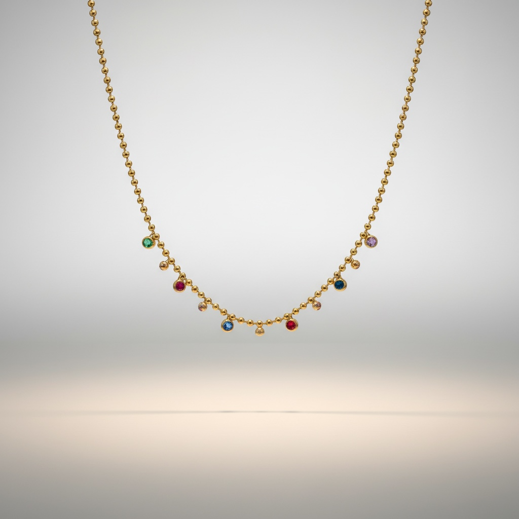 Collana Luminia ACCIAIO INOSSIDABILE E ZIRCONI 🌈