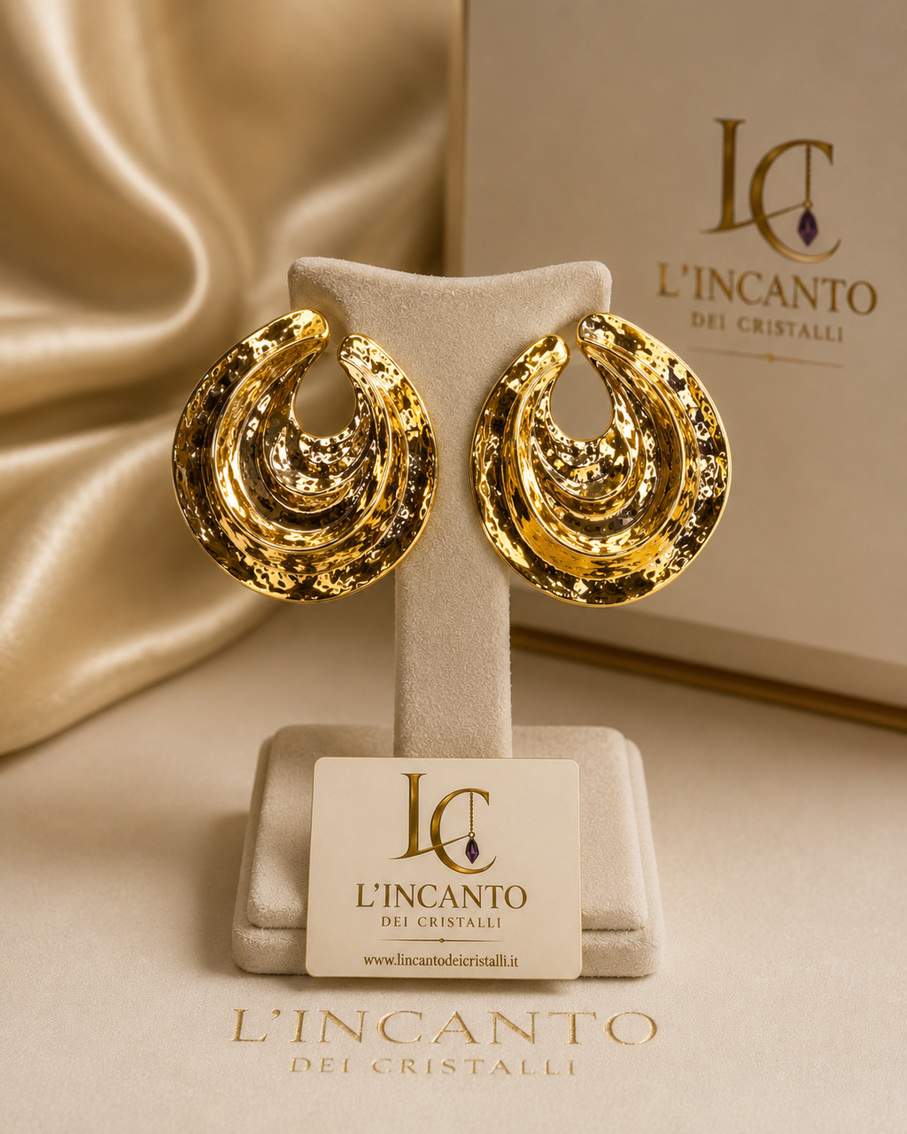Orecchini Sculpted Gold – Placcati Oro