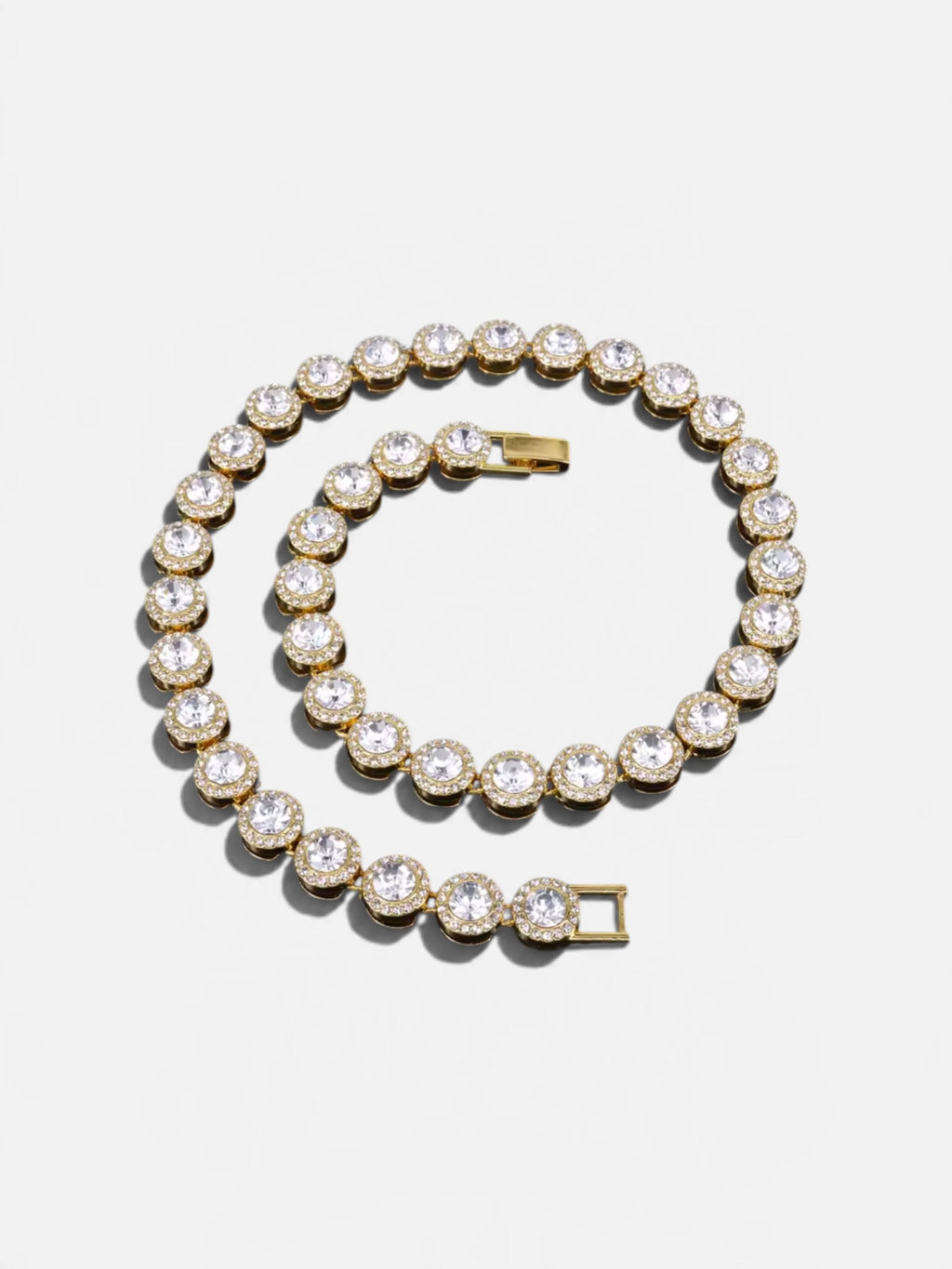 Collana e Bracciale Tennis Acciaio e Cristalli | Lumière Royale Colore Oro Argento