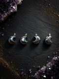 Luna ciondolo collana ematite