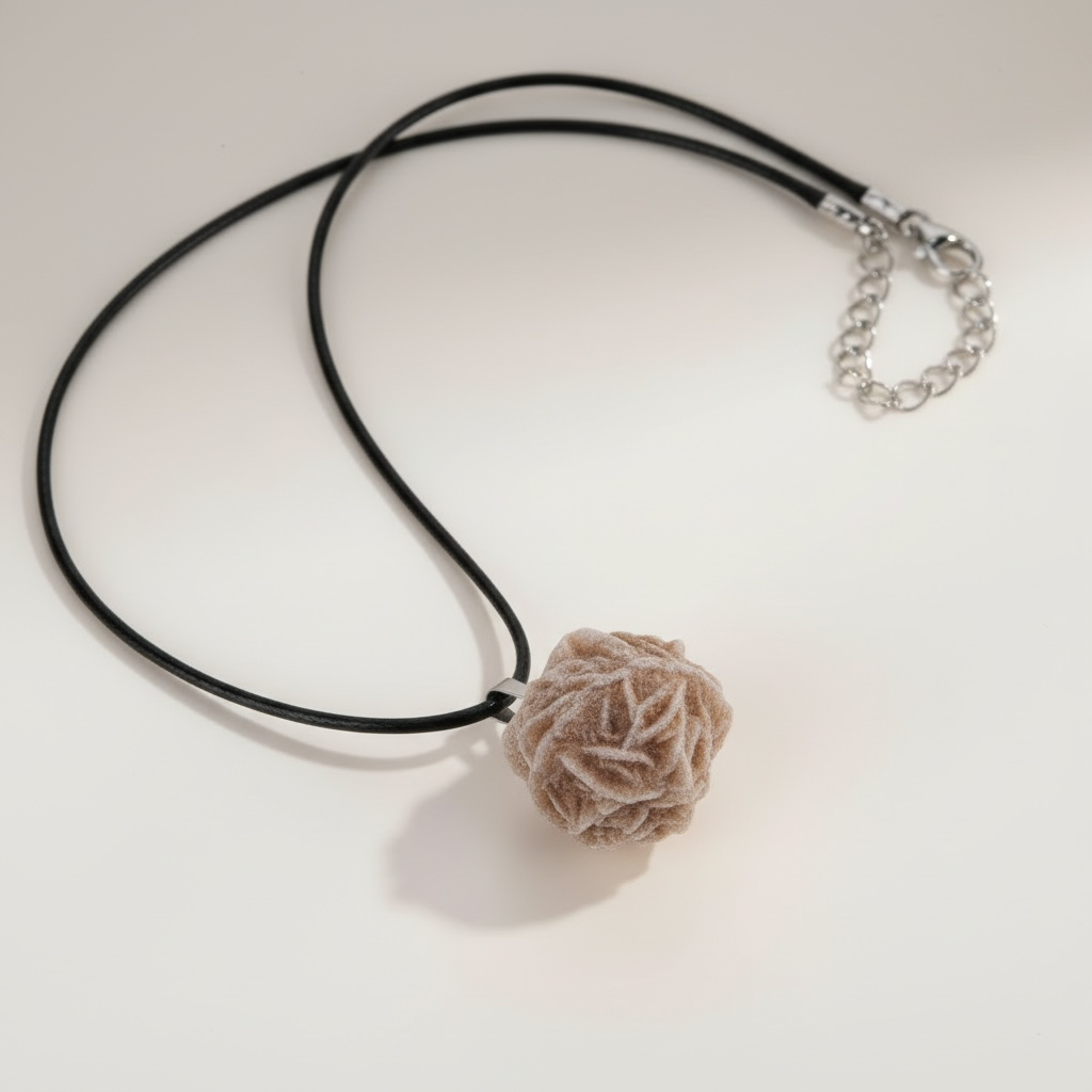 Rosa del Deserto | Terra Viva
Ciondolo Naturale di Chiarezza e Trasformazione

Ciondolo Rosa del Deserto Naturale – Collana Cristallo Grezzo Regolabile