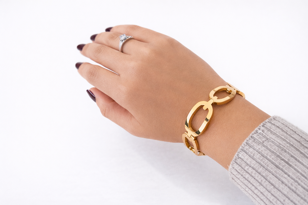 Bracciale Rigido Gold in Acciaio Inox | Imperia