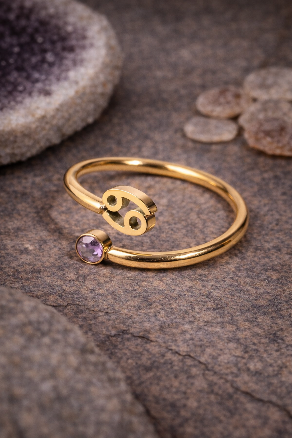 ANELLI ZODIACALI | ANELLI ACCIAIO INOX CON CRISTALLI | PIETRE NATURALI | ANELLO SEGNO ZODIACALE