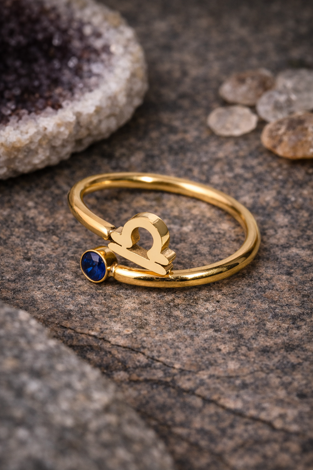 ANELLI ZODIACALI | ANELLI ACCIAIO INOX CON CRISTALLI | PIETRE NATURALI | ANELLO SEGNO ZODIACALE