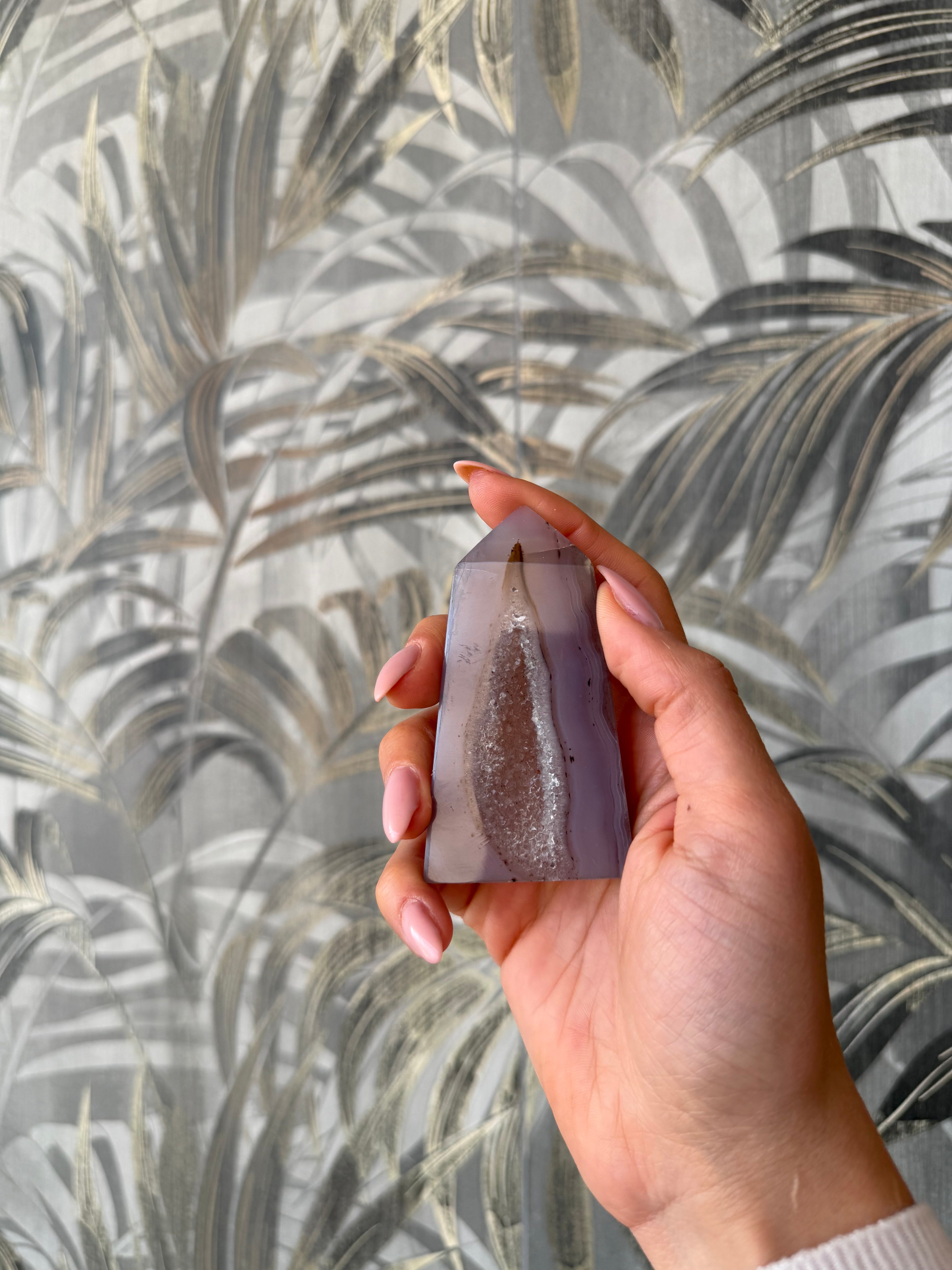 Agata con drusa naturale – pezzo unico