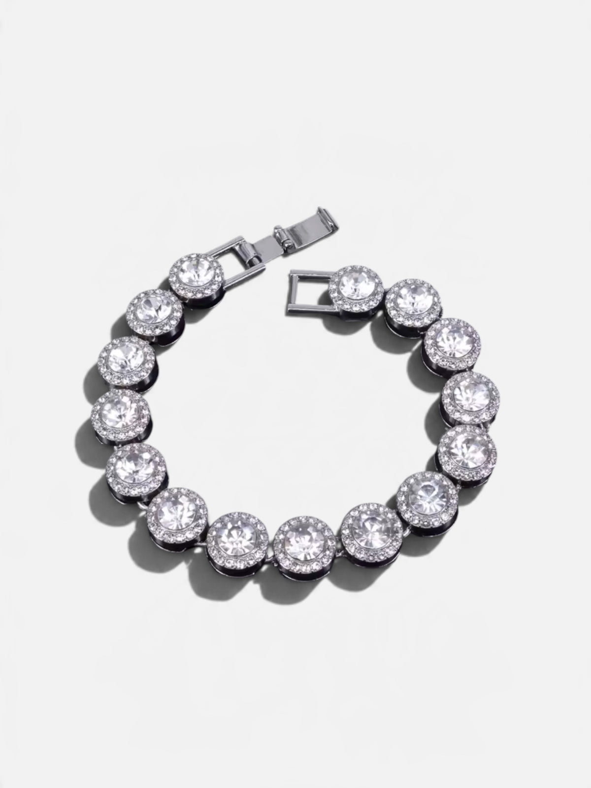 Collana e Bracciale Tennis Acciaio e Cristalli | Lumière Royale Colore Oro Argento