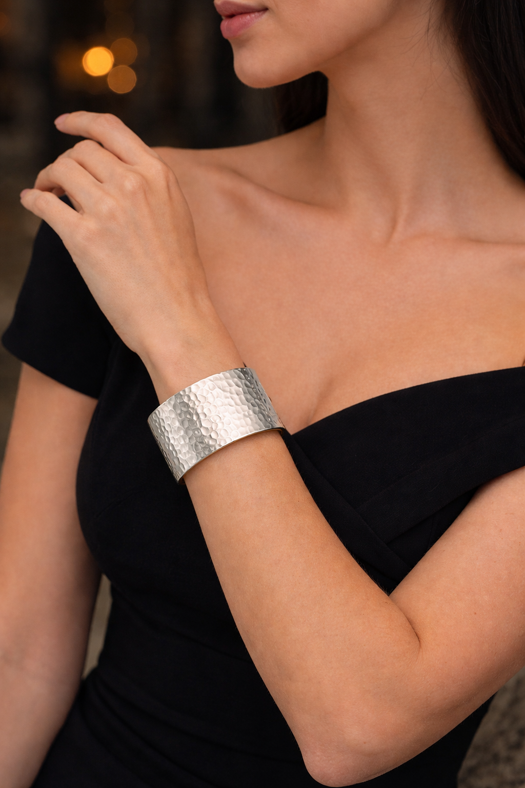Letheria Bracciale Acciaio Martellato | Donna Luxury