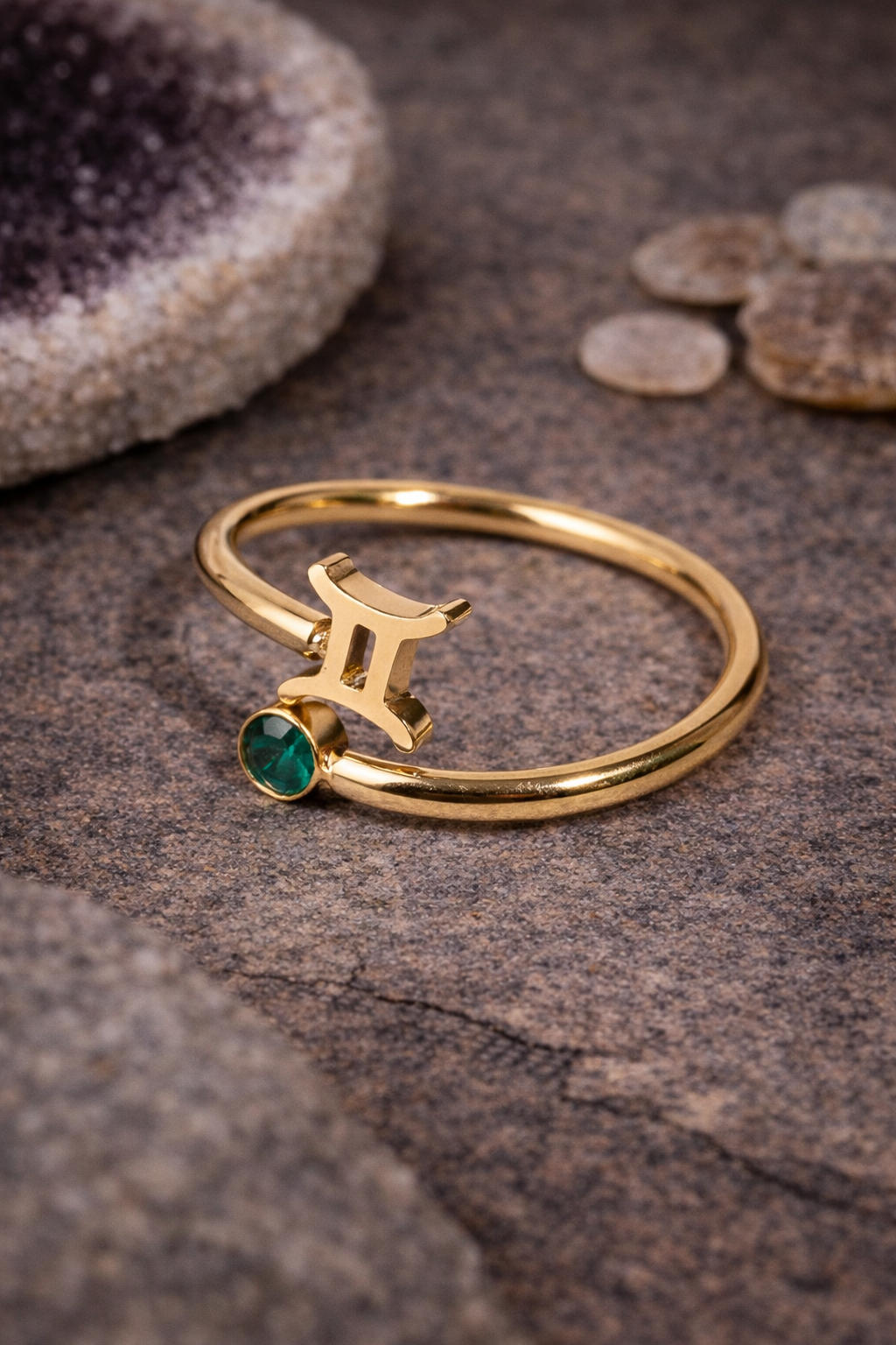 ANELLI ZODIACALI | ANELLI ACCIAIO INOX CON CRISTALLI | PIETRE NATURALI | ANELLO SEGNO ZODIACALE
