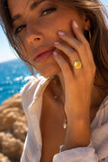 🐚 Gold Ocean Collection – Anelli regolabili in acciaio inossidabile