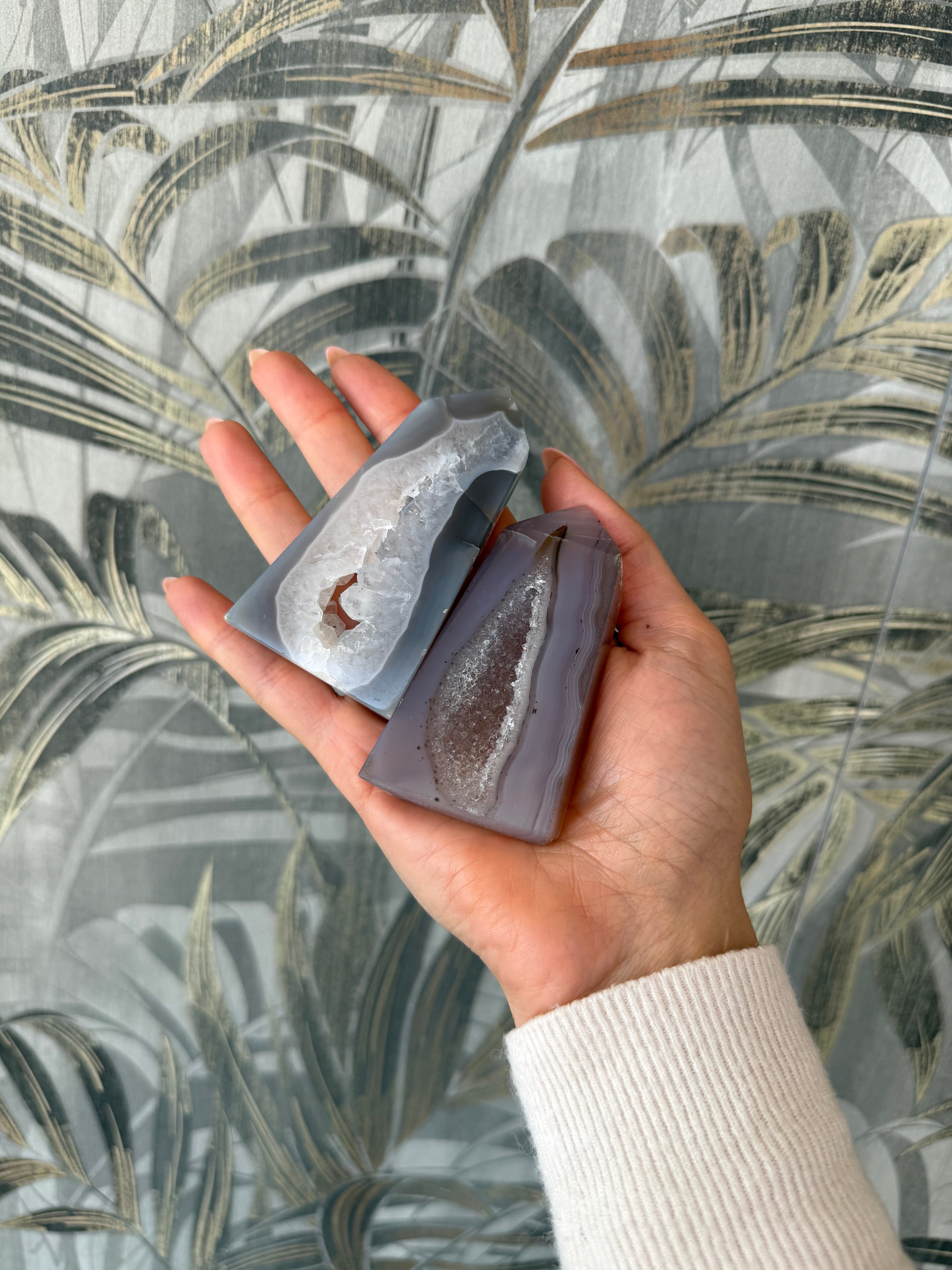 Agata con drusa naturale – pezzo unico