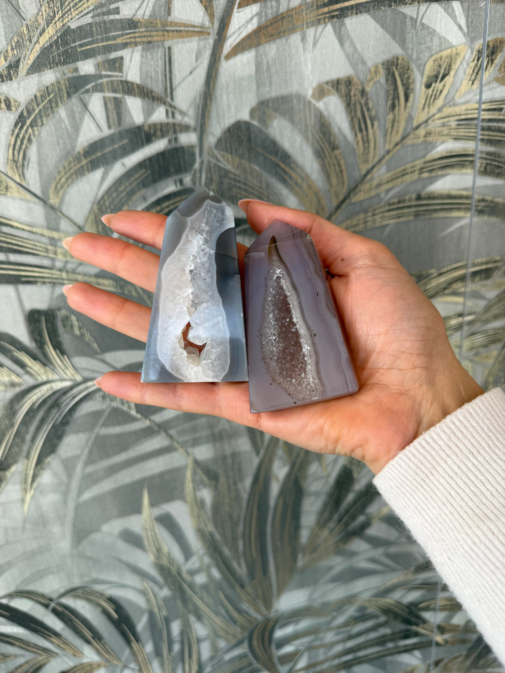 Agata con drusa naturale – pezzo unico