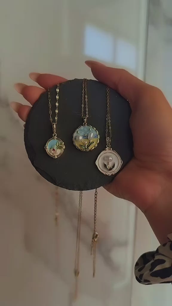 Van Gogh ciondolo fiore d’avorio